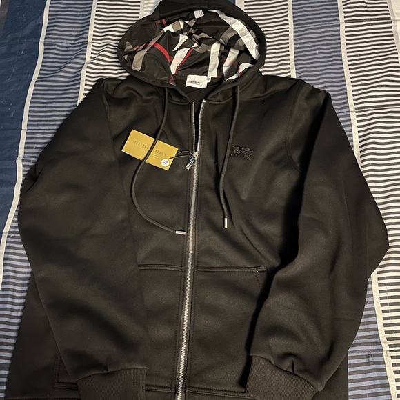 Burberry jacket Men's Black Hoodie Sweater